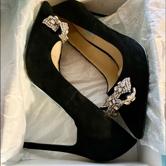 Blue by Betsey Johnson black suede stilettos - Picture 3 of 7